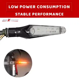 AllExtreme EXSIAB2 Dual Tone LED Side Indicator Light Front Rear Universal Fit Turn Signal Lamp for Bikes and Motorcycles (Amber & Blue, 2 PCS) image 4