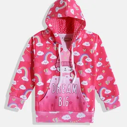 Eteenz Girls Cotton Printed Hooded Sweatshirt-image-29