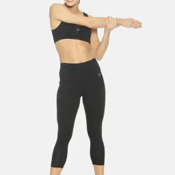 TWIN BIRDS Womens Pack of 2 Solid Skinny Fit Three-Fourth Length stretch Cotton Capri legging image 4