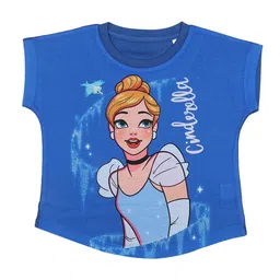Disney by Wear Your Mind Girls Blue & Brown Cindrella Printed Top-picture-21