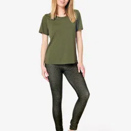 Domyos By Decathlon Green Regular Fit Sports T-Shirt image 3