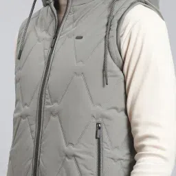 Monte Carlo Sage Grey Regular Fit Hooded Jacket image 5