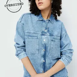 Ginger by Lifestyle Blue Cotton Shirt-picture-29