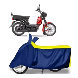 Auto Pearl Two Wheeler Cover for TVS XL 100 Comfort - Yellow, Blue-picture-32