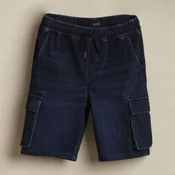 Allen Solly Junior Boys Denim Cargo Styles Shorts-picture-15