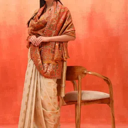 Pashmoda Floral Woven Design Shawl image 3