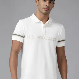 U.S. Polo Assn. Denim Co. Pure Cotton Polo Collar T-Shirt-picture-55