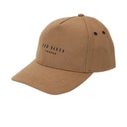 Ted Baker Men Tan Checked Fedora Hat image 2