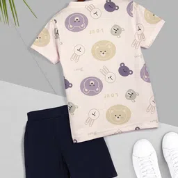 HELLCAT Boys Pack Of 2 Printed Round Neck T-Shirts With Shorts image 4