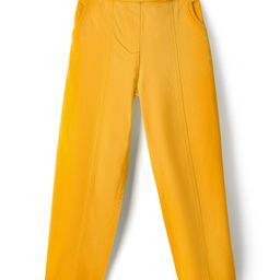 kookie kids india Kookie Kids Cotton Woven Full Length Wide Leg Lounge Pant With Pockets - Orange-picture-1