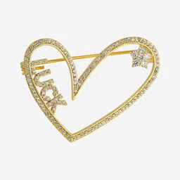 Kushal's Fashion Jewellery Women Gold-Plated Zircon Studded Saree Clip Saree Accessories-picture-39