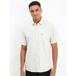 Allen Solly Men Spread Collar Floral Printed Cotton Slim Fit Casual Shirt-picture-29