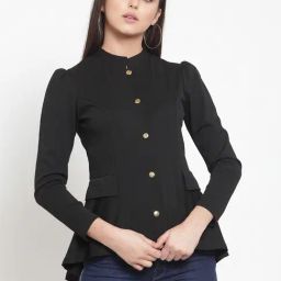 KASSUALLY Black Relaxed Fit Tailored Jacket-picture-29