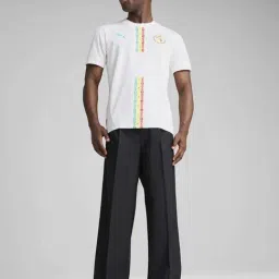 Puma White Regular Fit Printed Jersey image 4