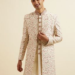 Manyavar Embroidered Sherwani Set-picture-5