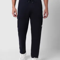 R&B Navy Cotton Regular Fit Trackpants-picture-31