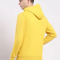 Monte Carlo Yellow Regular Fit Printed Hoodie image 2