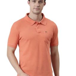 Force NXT Orange Cotton Regular Fit Polo T-Shirt-picture-15