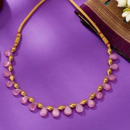 P.N.Gadgil Jewellers 22 Karat (916) BSI Hallmarked Yellow Gold Rosy Gokak Thushi Necklace-picture-3