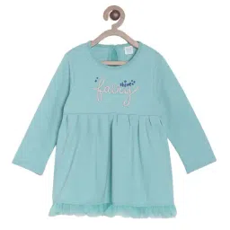 MINIKLUB Girls Blue Embroidered Full Sleeves Top-image-27