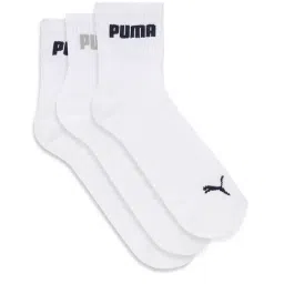 Puma Sport Quarter White Cotton Solid Extra Large Socks - 3 Pack-image-44