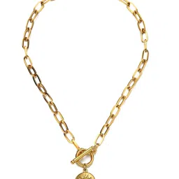 OOMPH Multicolor Evil Eye Beads and Medallion Link Chain Choker Pack of 2 image 5