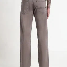 SHOWOFFFF Grey Straight Fit Jeans image 4