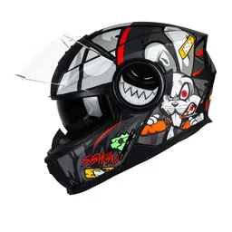 Steelbird SBH 40 Crazy Doe Bluetooth Full Face ISI Certified Motorbike Helmet-picture-54