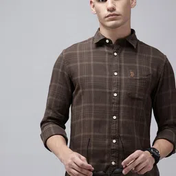 U.S. Polo Assn. Denim Co. Checked Pure Cotton Casual Shirt-picture-30