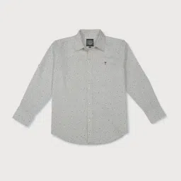 Palm Tree Kids White Cotton Printed Full Sleeves Shirt-picture-33