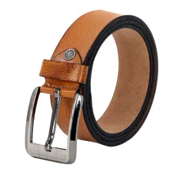 Leather World Tan Casual Leather Belt for Men-image-74
