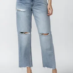 American Eagle Outfitters Blue Cotton Mid Rise Jeans-picture-23