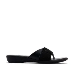 Khadim's Women's Black Thong Sandals-image-63