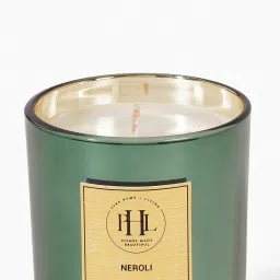Pure Home and Living Green Scented Wax Filled Candle Jar - Neroli image 5