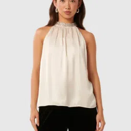 Forever New Emily Embellished Halter Top-image-92