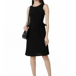 Van Heusen Black A-Line Dress image 5