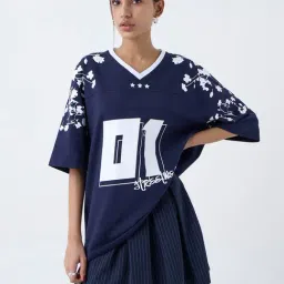 nuon women Nuon by Westside Navy Printed T-Shirt-picture-33