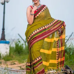 8POURE Woven Design Designer Jamdani Saree-image-82