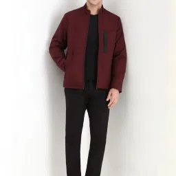 Allen Solly Maroon Regular Fit Jacket image 5