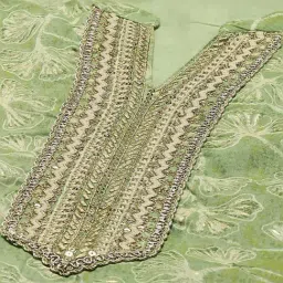 Rangriti Green & Off-White Cotton Printed Kurta Pant Set With Dupatta image 5