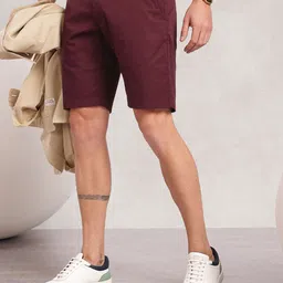 Nautica Men Solid Pure Cotton Slim Fit Chino Shorts-image-77