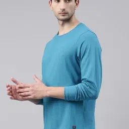 Bushirt Blue Cotton Crew T-Shirt image 3