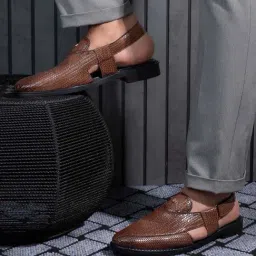 Alberto Torresi 
 Men's Tan Back Strap Sandals-image-33