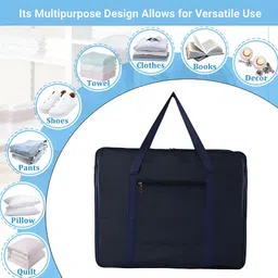 Myntra Elegant Homes Navy Blue 2 Pieces Multi-Utility Organisers image 4