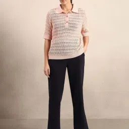 Vero Moda Chintz Rose Regular Fit Textured Polo Top image 5