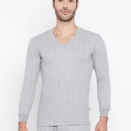 mack jonney VIMAL JONNEY Men Grey Striped Thermal Top-picture-23