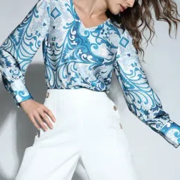 Vero Moda Blue Printed Top-image-16
