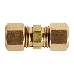 Merababa Brass Compression Tube Fitting, Union, 6.35 mm (1/4") x 6.35 mm (1/4") Tube OD-picture-21
