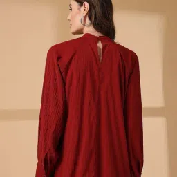 Melon By plusS Red Plain Top image 3