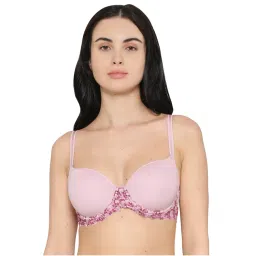 Wacoal Pink Lace Contour Padded Wired Medium Coverage T-Shirt Bra-picture-21